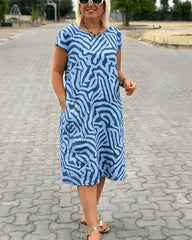 Serra™ | Sommerkjole med Safari Striber